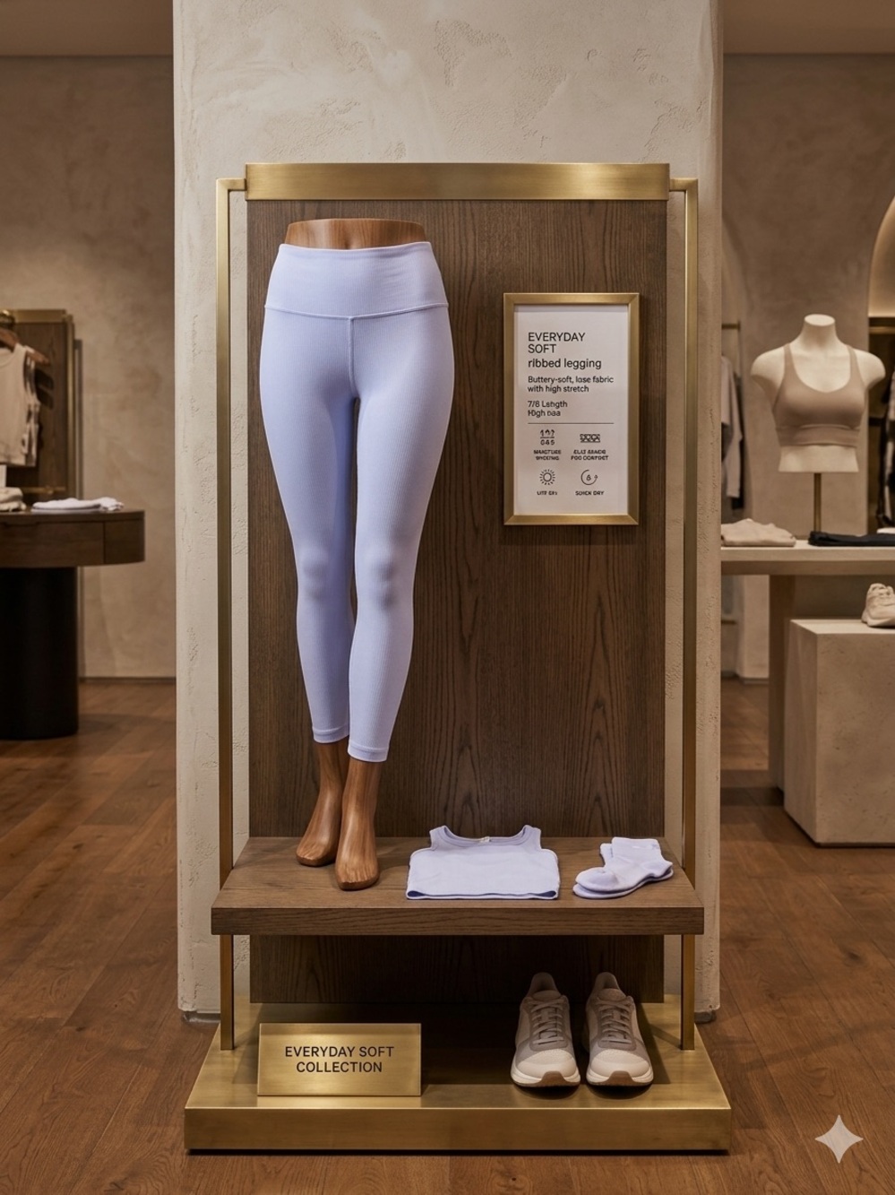 Ribbed Legging - Light Lavender